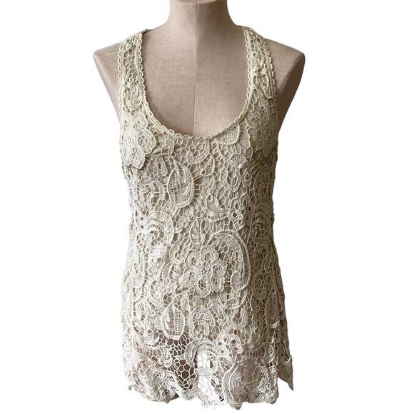 URBAN OUTFITTERS STARING AT STARS Crochet Tank Top - Picture 1 of 11